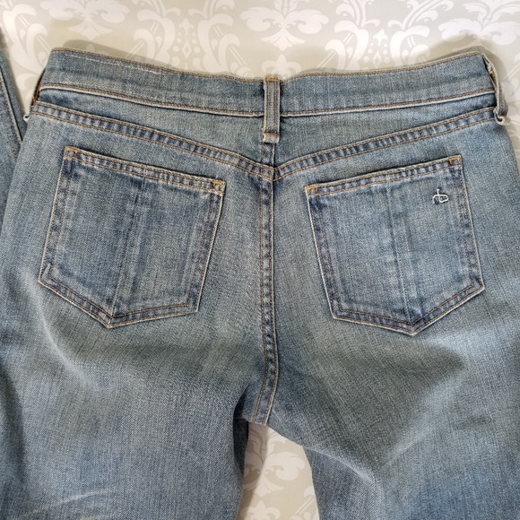 Rag & Bone Skinny Racer ankle zip relay wash sz 26 - Picture 4 of 6